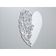 Patut Lemn Copii Klups Nel Heart Alb Gri