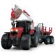 Tractor Dickie Toys Massey Ferguson MF 8737 cu remorca 42 cm