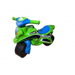 Motocicleta de impins MyKids Police Music 0139/52 Verde Albastru
