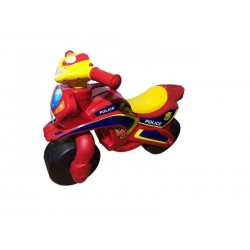 Motocicleta de impins MyKids Police Music 0139/56 Rosu Galben