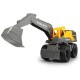 Camion Dickie Toys Mack Volvo Heavy Loader Truck cu remorca buldozer si camion basculant