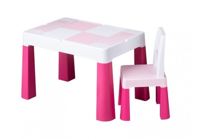 Set masuta cu scaun Tega Lego Multifun Roz