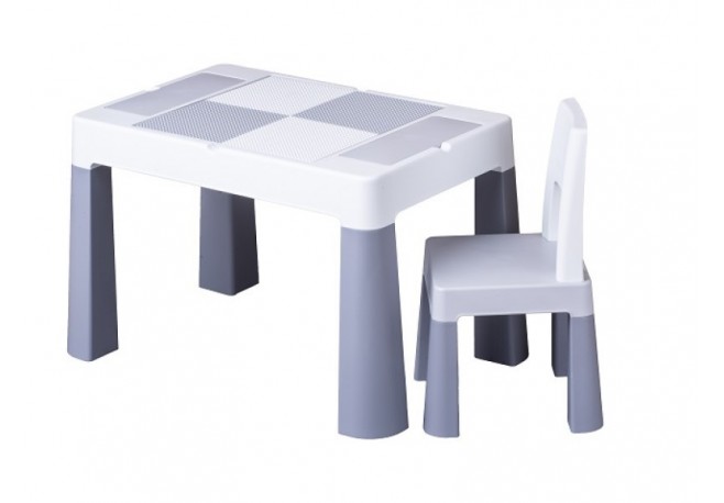 Set masuta cu scaun Tega Lego Multifun Gri