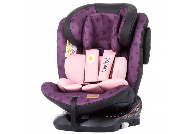 Scaun auto Chipolino Twist 0-36 kg orchid cu sistem Isofix