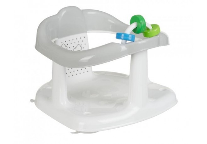Scaun de baie bebelusi Panda White-Grey
