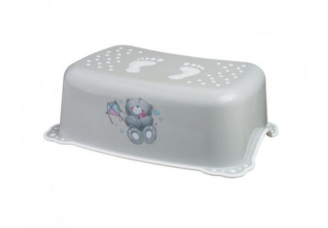Taburet copii MyKids Bears Grey-White antialunecare