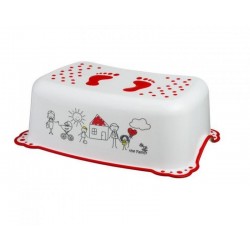 Taburet copii MyKids Family White Red antialunecare