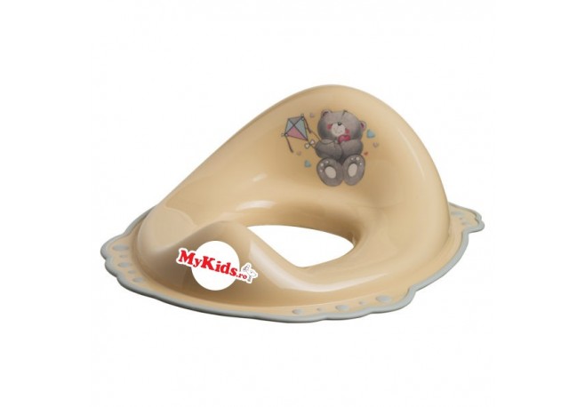 Reductor wc copii MyKids Bears Beige-Grey antialunecare