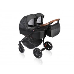 Carucior pentru gemeni 3 in 1 MyKids Twin Quick 15 Anthtacite