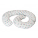 Perna De Alaptare Multifunctionala MyKids Stelute Alb-Grey-Blue