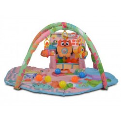 Covoras de joaca Cangaroo Happy Farm Pink