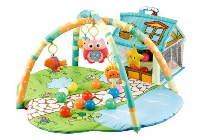 Covoras de joaca Cangaroo Happy Farm Green
