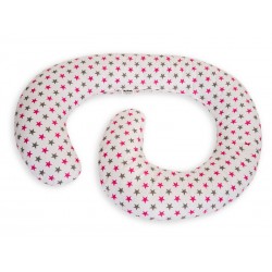 Perna De Alaptare Multifunctionala MyKids White Grey-Pink