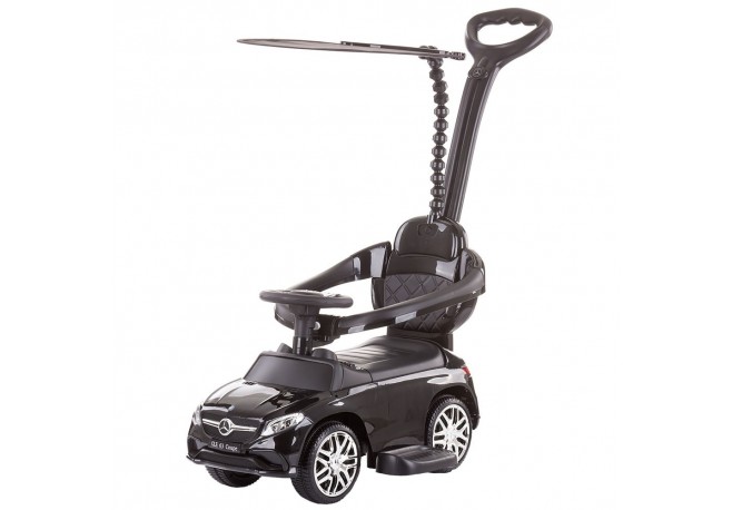 Masinuta de impins Chipolino Mercedes AMG GLE 63 Coupe black cu maner si copertina