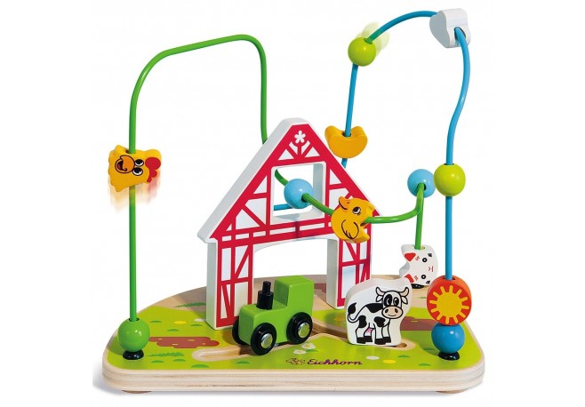 Jucarie Eichhorn Bead Maze Farm