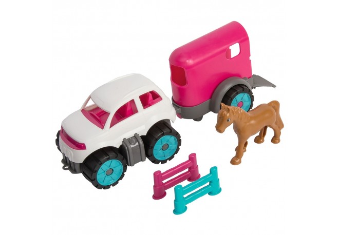 Set Big Power Worker Mini Pony Transporter
