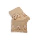 Lenjerie MyKids Bear On Moon Beige 3 piese 120x60