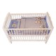 Lenjerie MyKids Bear On Moon Blue 3 Piese 120x60
