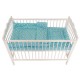 Lenjerie MyKids Crown Turquoise 3 Piese 120x60