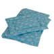 Lenjerie MyKids Crown Turquoise 3 Piese 120x60