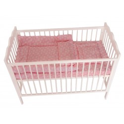 Lenjerie MyKids Crown Pink 3 Piese 120x60