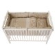 Lenjerie MyKids Bear On Moon Beige M2 4+1 piese 140x70