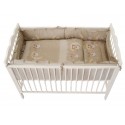 Lenjerie MyKids Bear On Moon Beige M2 4+1 piese 140x70