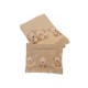 Lenjerie MyKids Bear On Moon Beige M2 4+1 piese 140x70