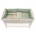Lenjerie MyKids Bear On Moon Mint M2 4+1 piese 140x70