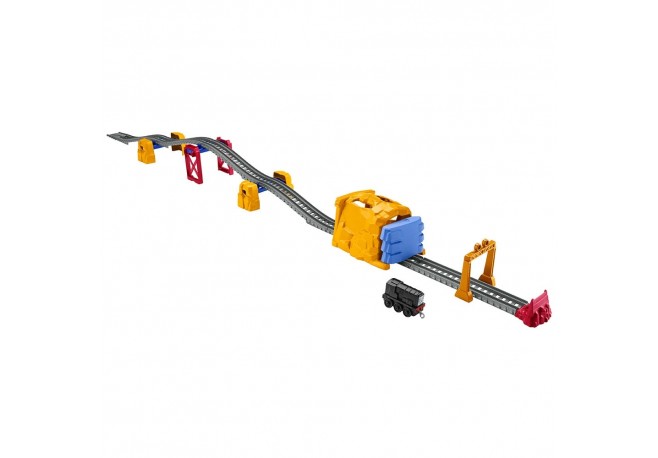 Set Fisher Price by Mattel Thomas and Friends Diesel Tunel Blast sina cu locomotiva motorizata