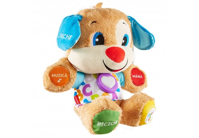 Jucarie de plus Fisher Price by Mattel Laugh and Learn Catelusul vorbitor in limba romana