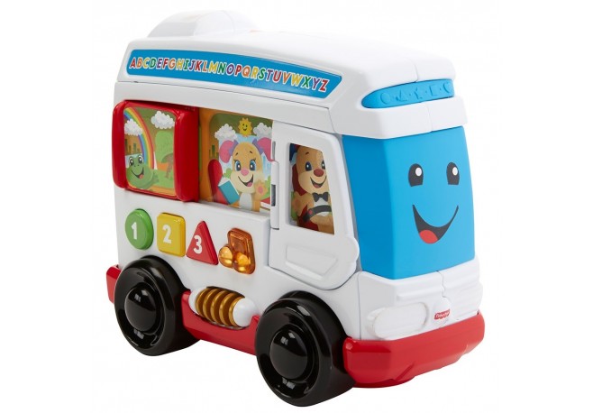 Jucarie Fisher Price by Mattel Laugh and Learn Autobuzul cu sunete in limba romana