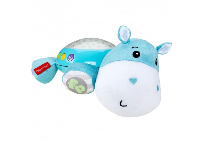 Lampa de veghe plus Fisher Price by Mattel Newborn Hipopotam albastru