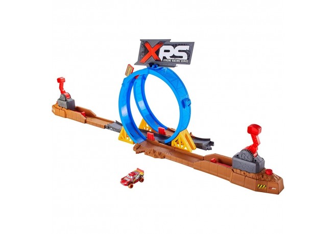 Pista de masini Disney Cars by Mattel XRS cu masinuta