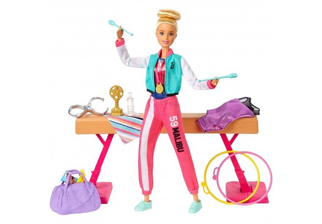 Set Barbie by Mattel Careers Gimnasta
