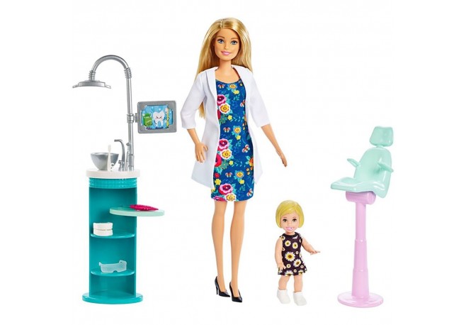 Set Barbie by Mattel Careers Dentista