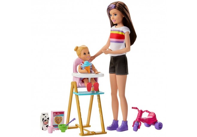 Set Barbie by Mattel Family Skipper Mamica si bebelus