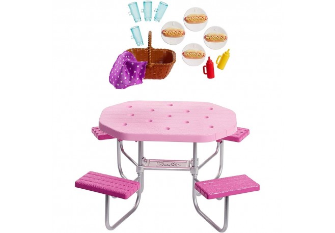 Set Barbie by Mattel Masa de picnic cu accesorii