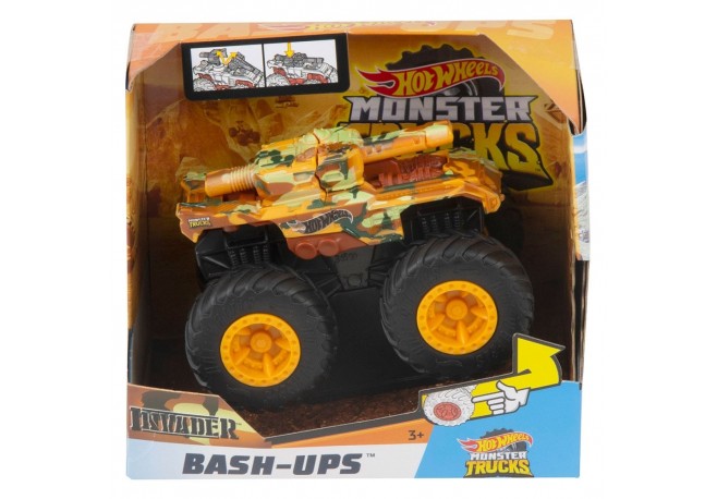 Masina Hot Wheels by Mattel Monster Trucks Invader