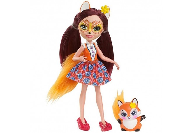 Papusa Enchantimals by Mattel Felicity Fox cu figurina
