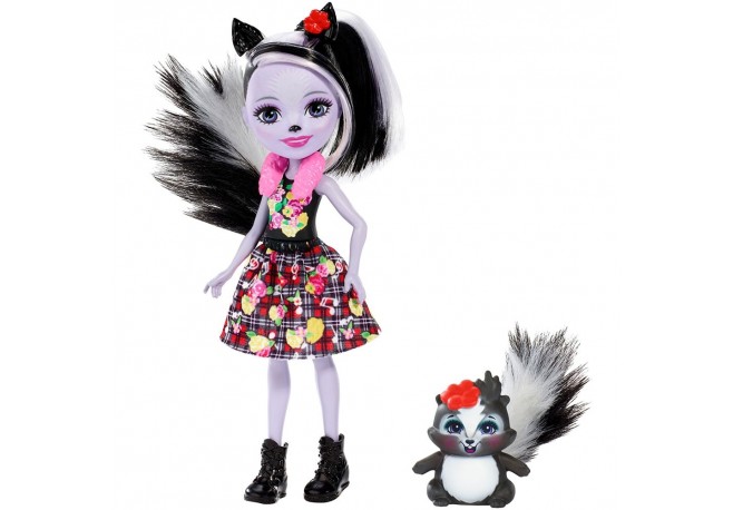 Papusa Enchantimals by Mattel Sage Skunk cu figurina