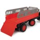 Tractor Dickie Toys Happy Ferguson Animal Trailer cu remorca si figurina cal