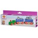 Tren din lemn Eichhorn Animal cu 2 figurine
