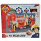 Pista de masini Dickie Toys Fireman Sam Fire Rescue Center cu elicopter si accesorii