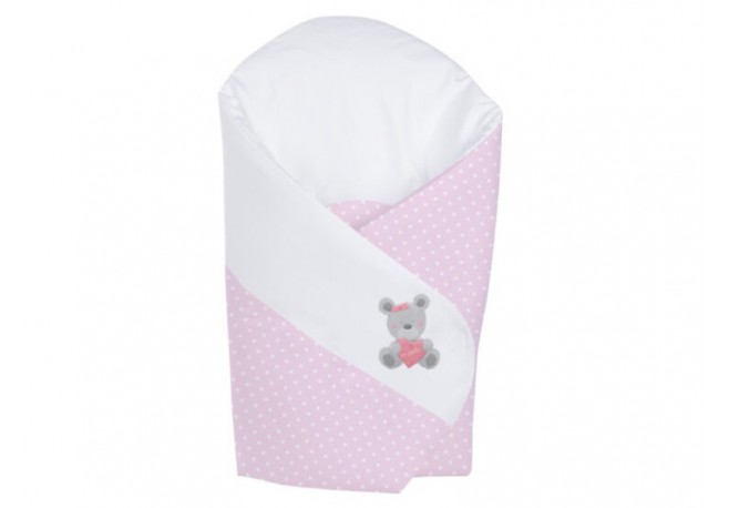 Patura de infasat Klups Teddy Pink K071