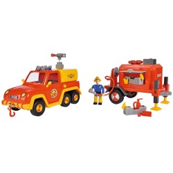 Masina de pompieri Simba Fireman Sam Venus cu remorca figurina si accesorii