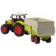Tractor Dickie Toys Claas Ares cu remorca