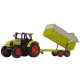 Tractor Dickie Toys Claas Ares cu remorca