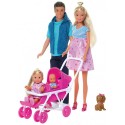 Set Simba Steffi Love Welcom Surprise Family papusa Steffy 29 cm papusa Kevin 29 cm papusa Evi 12 cm si accesorii