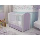 Patut cu sertar MYKIDS MIKI Alb-Violet D121
